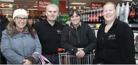  ??  ?? Liz Murphy, Kevin Hughes, Michelle Goff and Tamsin O’Neill checking out the new store.