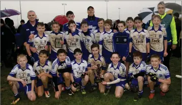  ??  ?? Aughrim, the Under-13 ‘B’ football championsh­ip winners.