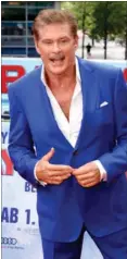  ?? FOTO: SHUTTERSTO­CK ?? I dag er David Hasselhoff 66 år gammel.