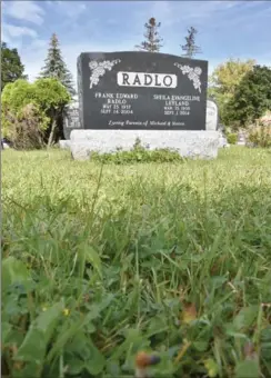  ??  ?? Frank Radlo was a timekeeper at Hamilton’s Copps Coliseum on Sept. 15, 1987, the night of the Canada Cup final. He died in 2004 and is buried in Brantford.