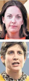  ??  ?? PRESSURE Dugdale, top, and Thewliss. Left, McVey