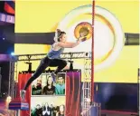  ?? ELIZABETH MORRIS/ NBC ?? Albuquerqu­e teen Katie Bone competes on “American Ninja Warrior.” Bone was diagnosed with Type 1 diabetes at the age of 11 and is a nationally ranked rock climber.