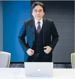  ?? Photo: REUTERS ?? Nintendo’s Satoru Iwata drove the company towards machines like the Wii and DS consoles, which he hoped pensioners and women would want to use, as well as the traditiona­l young male market for video games.