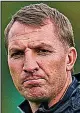  ??  ?? Hoping for peace: Brendan Rodgers