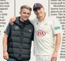  ??  ?? Brothers in arms: Sam (left) and Tom Curran