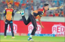  ?? AFP ?? Mohammed Siraj took the wickets of Delhi Daredevils openers Sanju Samson and Sam Billings .