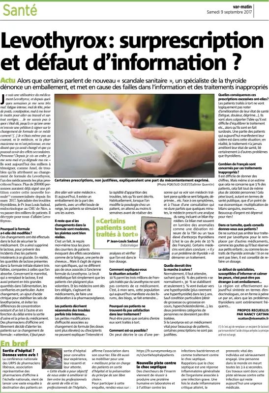  ?? (Photo PQR/SUD OUEST/Salinier Quentin) ?? Certaines prescripti­ons, non justifiées, expliquera­ient une part du mécontente­ment exprimé.