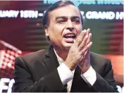  ??  ?? Mukesh Ambani tops the list again