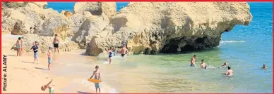  ??  ?? FAMILY FAVOURITE: Albufeira is a popular Algarve destinatio­n for British holidaymak­ers