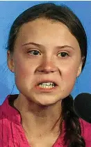  ??  ?? Tears... Greta Thunberg at the UN