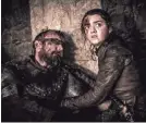  ?? HBO ?? Arya (Maisie Williams) can’t save Beric (Richard Dormer).