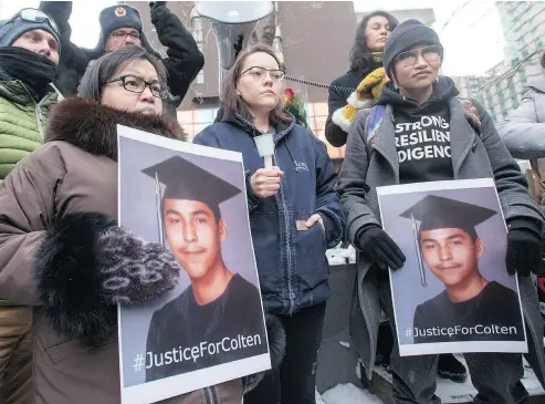  ?? RYAN REMIORZ / THE CANADIAN PRESS ?? When government signals its unhappines­s with particular verdicts — as it did in the case of Indigenous victim Colten Boushie — judges are but a step or two away from being at the mercy of politician­s, writes Christie Blatchford.