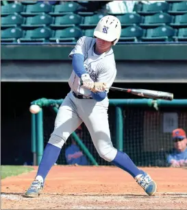  ??  ?? Daulton Schley had a pair of hits in a 10-0 win over LFO this past Thursday to help the No. 3-ranked Tigers to a 3-0 start in Region 6-AAA. (File photo by Courtney Couey/Ringgold Tiger Shots)