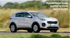  ?? ?? Hyundai Motor Group weathered storm best in Europe