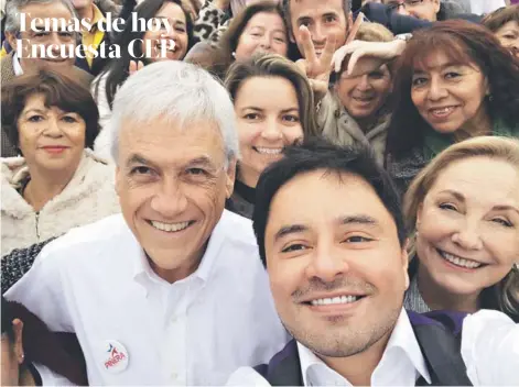  ??  ?? ►► El ex presidente Sebastián Piñera ayer en un actividad en la comuna de La Florida.