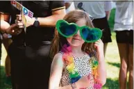  ?? ?? Teagan Reilly, 7, of Wilton shows off her shades.