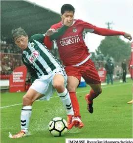  ??  ?? IMPASSE. Ryan Gauld espera decisão