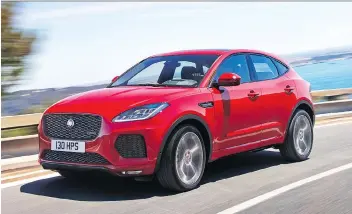  ?? PHOTOS: JAGUAR ?? Jaguar’s E-Pace is one of the most visually appealing CUVs on the market.