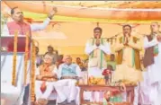  ?? HT FILE ?? Jharkhand chief minister Raghubar Das at an election rally in Daltonganj on November 13.