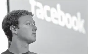  ??  ?? Facebook CEO Mark Zuckerberg saw his net worth fall by roughly $16 billion as a result. Yet the decline merely returned Facebook shares to a level last seen in early May.FROM