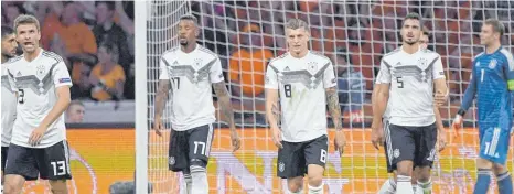  ?? FOTO: IMAGO ?? Im Zentrum der Kritik – Thomas Müller, Jerome Boateng, Toni Kroos, Mats Hummels und Manuel Neuer (v. li.).