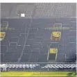  ?? FOTO: DPA ?? Geisterkul­isse im Dortmunder Stadion – so wird es am Samstag.