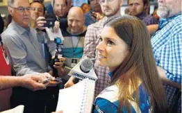  ?? JEFF SINER/TNS ?? Danica Patrick is entering her fifth season in the Cup Series after making the shift from IndyCar. She has yet to notch a top-5 in 154 career starts with Stewart-Haas Racing.
