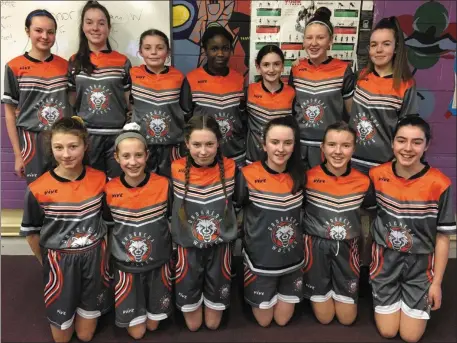  ??  ?? Drogheda Wolves BC’s Under-14 girls squad.