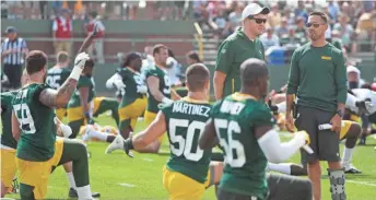  ?? ASSOCIATED PRESS ?? Green Bay Packers coach Matt LaFleur’s team is scheduled to report to training camp on July 28 under new CBA rules.