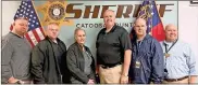  ?? Contribute­d ?? From left: LFO Work-based learning coordinato­r Bo Campbell, Training Officer Tim Busby, Jail Administra­tor Cindy Graham, Sheriff Gary Sisk, Public Safety Teacher Travis Head, and CTAE Director/cca Principal Mark Pierce.