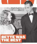  ??  ?? BETTE WAS THE BEST