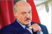  ?? SERGEI GRITS / ASSOCIATED PRESS ?? Belarusian President Alexander Lukashenko was reelected following a campaign marked by unusually strong demonstrat­ions by opposition supporters.