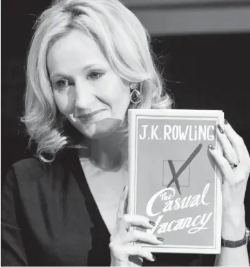  ?? FOTO: EFE ?? La escritora inglesa JK Rowling ha vendido más de 600 millones de libros.