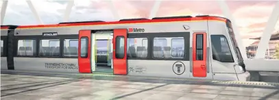  ??  ?? A KeliosAmey Metro train for South Wales. Below, Transport for Wales CEO James Price