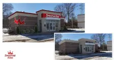  ?? SUBMITTED SUBMITTED ?? Mike and Anna Dey propose renovating this Mentor building for a new Smoothie King location.
This is a conceptual design for a Smoothie King in Mentor.
