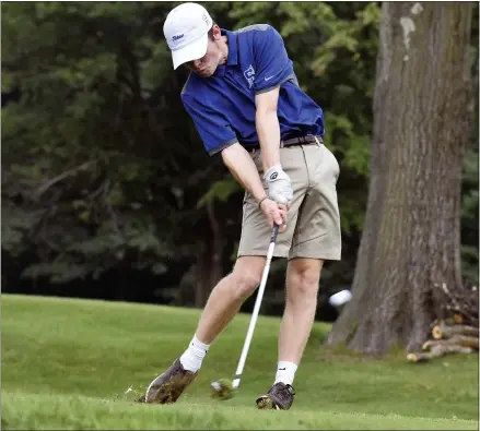  ?? PHOTO BY KYLE ADAMS ?? On Friday August 27, 2021, the Saratoga boys golf team defeated Shaker 240-244at Wolferts Roost Country Club