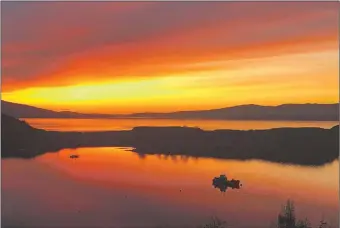  ??  ?? Ian Henry from Oban took this image one evening in April on his iPhone8 – no filters – from Pulpit Rock, Oban, looking over the island of Kerrera down the Sound of Mull.