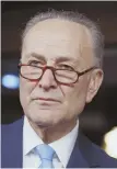  ?? AP FILE PHOTO ?? ‘HIGHER OBLIGATION’: Senate Minority Leader Chuck Schumer called for Sen. Franken to step down.