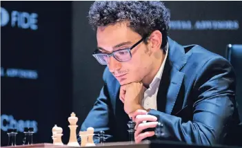  ??  ?? US-Amerikaner mit italienisc­hen Wurzeln: Fabiano Caruana wird im November Herausford­erer von Magnus Carlsen.
