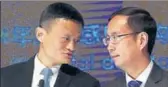  ?? REUTERS/FILE ?? Alibaba cofounder and chairman Jack Ma (left) with company’s chief executive officer Daniel Zhang