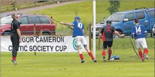  ?? Photograph: Stephen Lawson. ?? Roddy MacDonald, number 10, scores the third goal for Kyles.