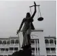  ?? — AFP ?? The statue on the grounds of the Supreme Court in Dhaka after it was reinstalle­d on Sunday.