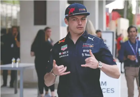  ?? RICARDO ARDUENGO/REUTERS FILES ?? Red Bull's world champion Max Verstappen is not a fan of the Drive to Survive docudrama and did not take part in its fourth season.