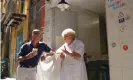  ??  ?? A big slice of charm … Stanley Tucci at a pizzeria in Naples. Photograph: CNN