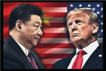  ??  ?? Upping the stakes: Trump has ordered his administra­tion to consider imposing tariffs on an additional US$100bil of Chinese imports. Chinese President Xi Jinping had earlier hit back with US$50bil worth of tariffs on US imports.