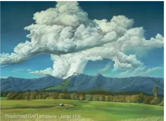  ??  ?? Thunderhea­d Over Lansdowne - pastel 1996.