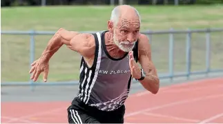  ?? MARION VAN DIJK/FAIRFAX NZ ?? Dave Riddell of Stoke is about to compete at the World Masters Athletics Championsh­ips in South Korea.