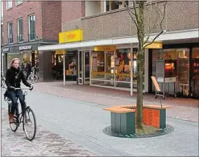  ??  ?? Le projet de banc refuge, à installer autour d’un arbre, compte 15 niches.