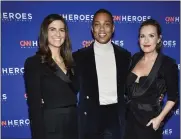  ?? PHOTO BY EVAN AGOSTINI — INVISION — AP, FILE ?? CNN anchors Kaitlan Collins, from left, Don Lemon and Poppy Harlow appear at the 16th annual CNN Heroes AllStar Tribute on Dec. 11, 2022, in New York.