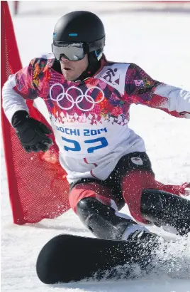  ?? JOURNAL DE QUEBEC/ FILES ?? A gold medal run in parallel giant slalom at Friday’s World Cup event in Bulgaria has boosted Jasey-Jay Anderson’s spirits heading to Pyeongchan­g.